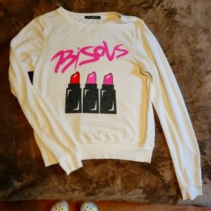 Wildfox Bisous Lipstick Sweatshirt